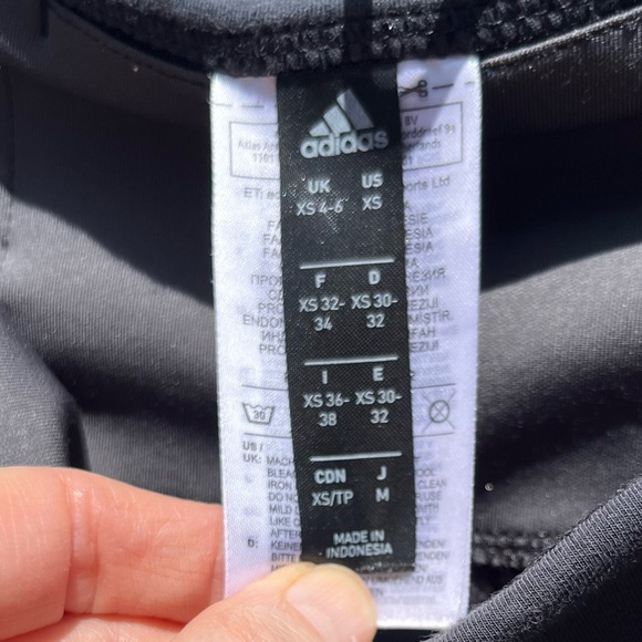 Adidas dark gray high rise tights leggings size XS - Picture 3 of 17